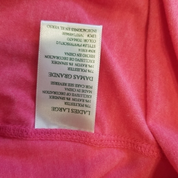 Tangerine short sleeve workout tee - Picture 6 of 9